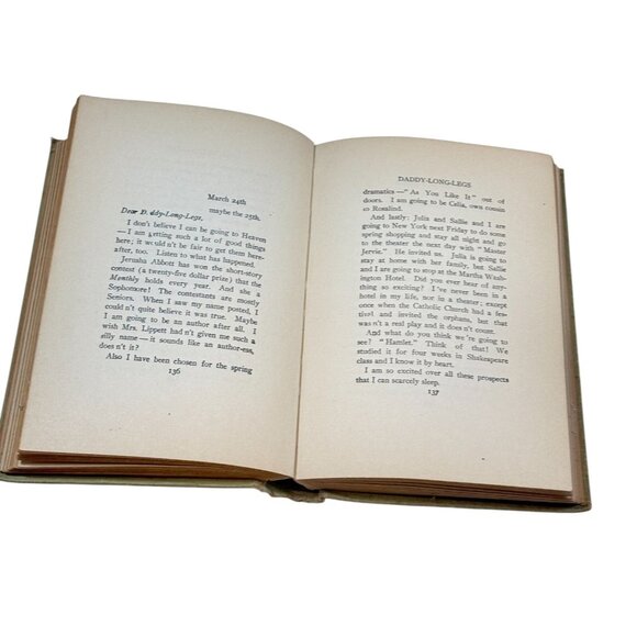 Daddy-Longlegs Jean Webster Book HC 1912 with Photo Scenes from the Play 1919 - Picture 11 of 14